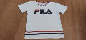 フィラ　FILA ライン　ロゴ　半袖　Tシャツ　カットソー　160cm