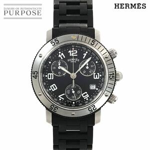 エルメス HERMES クリッパー ダイバーズ クロノグラフ CL2.915 メンズ 腕時計 デイト ブラック 文字盤 クォーツ ウォッチ Clipper 90228934