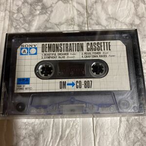 SONY カセットテープ DEMONSTRATION CASSETTE DM CD-807 デモンストレーションテープ 年代物