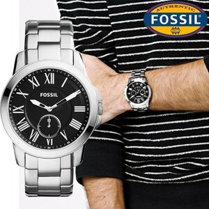 FOSSIL フォッシル fs4973 Grant グラント シルバー　ステンレス メンズ 腕時計