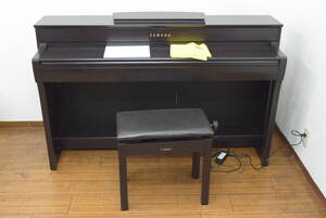 【引取可/福岡市博多区】 YAMAHA CLP-735 Clavinova 88鍵 電子ピアノ 2020年製 椅子付/説明書 8K134