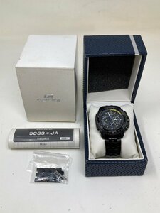 ◆CASIO カシオ ソーラー腕時計 EDIFICE EQW-M710 箱付き 黒系 中古◆12592★