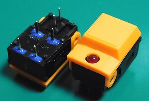 フジソク DP2-101-OL2-Z 信号入力用押ボタンスイッチ [2個組]【管理:SA723】