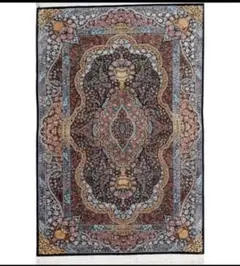 最高級ペルシャ絨毯　シルク100% イラン製カーペッ