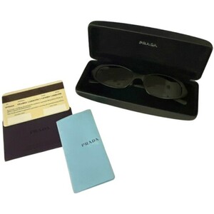 ◆◆【1円スタート】 PRADA プラダ サングラス SPR67A ブラック やや傷や汚れあり