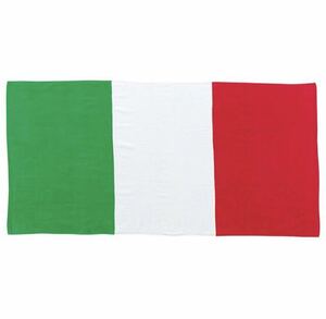 新品未使用 イタリア 国旗 バスタオル ナショナルフラッグ Italy 三色旗