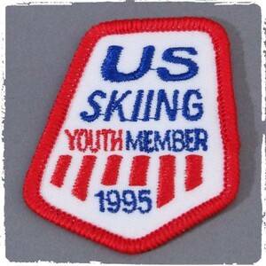 BL39 US SKING YOUTH MEMBER 1995 ワッペン パッチ ロゴ エンブレム 米国 輸入雑貨