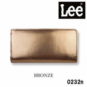 ブロンズ Lee リー リアルレザー メダルカラー L字ファスナー 長財布 0520232n