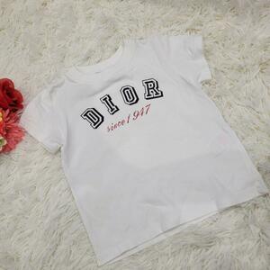 Dior　ディオール　ホワイト　ロゴ　Tシャツ　ポロシャツ　半袖　おでかけに キッズ