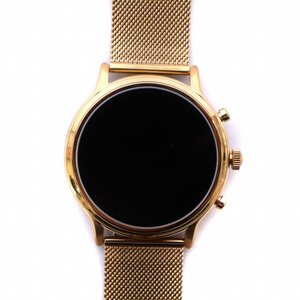 フォッシル FOSSIL ジェネレーション5 スマートウォッチ 腕時計 ウォッチ デジタル ジャンク品 ゴールドカラー DW10F1