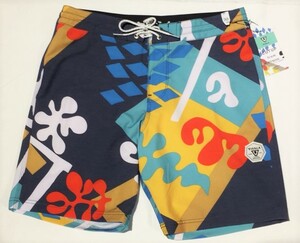 ☆Sale/新品/正規品/特価 VISSLA ”CUT UP collab” BOARDSHORTS | Size:34int | Color:Navy | ヴィスラ/ボードショーツ