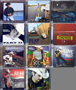 BRAD PAISLEY ブラッド・ペイズリー 11枚セット PLAY, THIS IS COUNTRY MUSIC, WHEELHOUSE, MOONSHINE IN THE TRUNK, LOVE AND WAR etc.