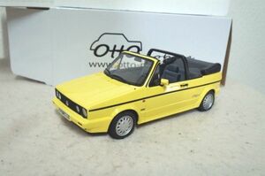 otto mobile VW ゴルフ カブリオレ 1/18 ミニカー 黄 フォルクスワーゲン GOLF