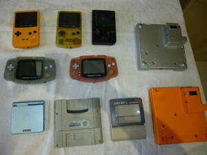 NINTENDO 任天堂　GAMEBOY GAMEBOY COLOR ADVANCE SP 本体　スーパーゲームボーイ　GAMEBOYPLAYER　LIGHTBOY　まとめ売り