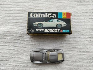 【絶版 黒箱】トミカ トヨタ2000GT トミー(TOMY)TOMICA TOYOTA ミニカー◆1/60 NO.5