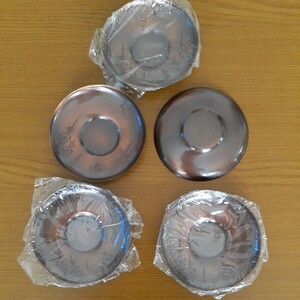 【新品】高岡銅器　純銅製 ・茶托 ・茶道具　５枚セット