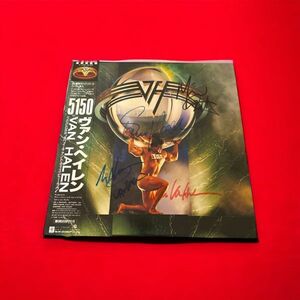 Van Halenヴァン・ヘイレン Sammy Hagarサミー・ヘイガー Eddie Van Halenエディ・ヴ... 直筆サイン入り LP レコード 送料無料