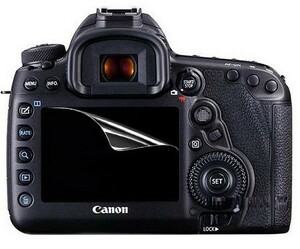 11-16-01【高光沢タイプ】Canon EOS 5D MarkIV/5Ds/5DsR/5D MarkIII用 指紋防止 反射防止 気泡レス カメラ液晶保護フィルム