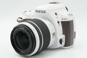  Pentax ペンタックス K-50 ホワイト SMC Pentax-DA L 18-55mm F3.5-5.6 AL WR デジタル一眼 ボディレンズセット