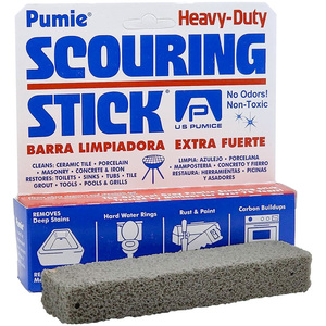 Pumie パミー スカーリングスティック 軽石スティック 1本入り トイレ掃除 頑固な水垢 尿石 黒ずみ サビ 汚れ 簡単に落と