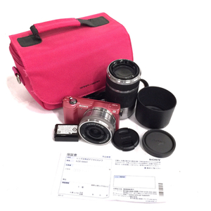 SONY a5000 ILCE-5000 E 3.5-5.6/PZ 16-50 OSS E 4.5-6.3/55-210 OSS ミラーレス一眼レフ デジタルカメラ レンズ