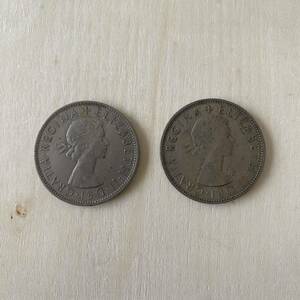 硬貨 イギリス 1965年 1967年 ハーフクラウン 英国コイン エリザベス女王 外国コイン コレクション アンティーク レア 送料無料
