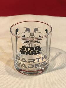 A6752●ガラス ロックグラス【スターウォーズ ダースベーダー】STAR WARS DARTH VADER Lucasfilm バンプレスト2016 日本製 約φ7.5×h8㎝