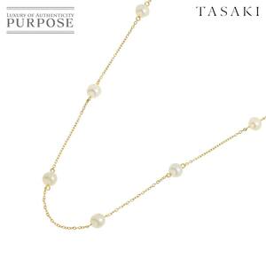 タサキ TASAKI アコヤ真珠 6.3-6.2mm ネックレス 40cm K18 YG 750 パール 田崎真珠 Necklace 90222850