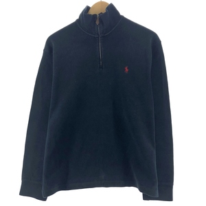 古着 ラルフローレン Ralph Lauren POLO by Ralph Lauren コットンニットハーフジップセーター メンズL /eaa366837