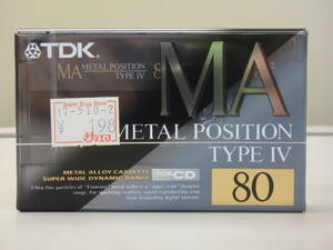 9 ◆ TDK ◆ カセットテープ 80分 ◆ MA-80R ◆ 未開封品、現状品