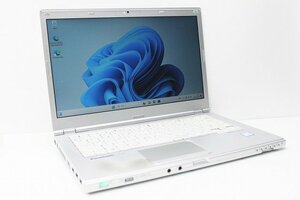 1円スタート ノートパソコン Windows11 Panasonic レッツノート CF-LX6 第7世代 Core i5 SSD256GB メモリ8GB Windows10 14インチ カメラ