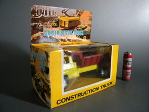 当時物 60`s ★★Hong Kong toy ダンプカー 建設機械 !! CONSTRUCTION TRUCK 旧車 トラック野郎「定形外/LP可」★★未使用 デッドストック