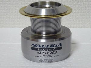 中古品☆☆☆ダイワ ソルティガ ブラスト 4500 スプールのみ RCS非対応 / DAIWA SALTIGA blast 4500 SPOOL