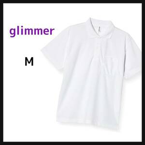 グリマー glimmer 半袖 ドライ ポロシャツ ポケット付