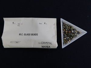 2985△未使用 チェコビーズ M.C.GLASS BEADS CRYSTAL MAREA クリスタルマレア SUPERIOR CRYSTAL