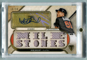 2017 Triple Threads Ichiro Game Used Jersey Auto 直筆サイン 18枚限定