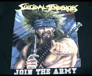 ■激レア■SUICIDAL TENDENCIES・スーサイダルテンデンシーズ■JOIN THE ARMY■Made in USA■Lサイズ■バンドTシャツ・SK8・90年代