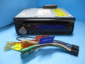 ケンウッド　1DIN　CDユニット　U343　フロントAUX　USB付き