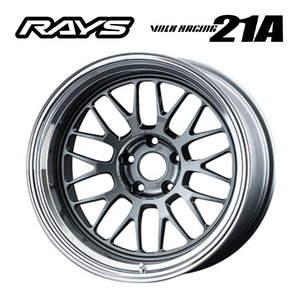 送料無料 レイズ VOLK RACING 21A 9.5J-18 +30 5H-114.3 (18インチ) 5H114.3 9.5J+30【1本単品 新品】