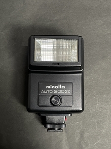 ● コレクター必見 minolta ミノルタ ストロボ フラッシュ AUTO 200X カメラ部品 コレクション ma228