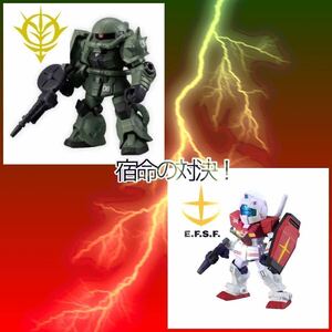 モビルスーツアンサンブル　1.5 ザク　ジム　2.5 マーキングプラ　機動戦士ガンダム　ホワイトベース　地球連邦　ジオン　武器付き