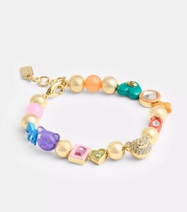 かわいいー！　US限定☆2024最新(^_-)-☆　COACH Beaded Bear Bracelet　くまさんブレスレット　本物をお届けします♪