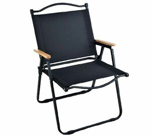 59A: 送料無料 アウトドア チェア キャンプ 椅子 カーミットチェア 折りたたみ ブラック