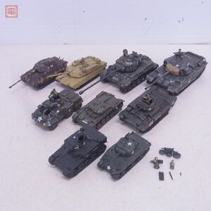 製作品 タミヤ他 1/35等 イギリス戦車 センチュリオン MK.III/アメリカ陸軍 M26E4 スーパーパーシング他 計9点セット 破損有 ジャンク【20