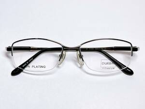 ダーバン　DURBAN　メガネ　★　ナイロール　日本製　チタン　軽量　グレー　★　メガネフレーム　男性用　眼鏡