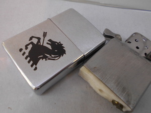 ビンテージ CANADA オンタリオ ナイアガラ 3列刻印　弓に撃たれた馬　Zippo 1977-1982年製　インナーもカナダ製　VG+++中古　