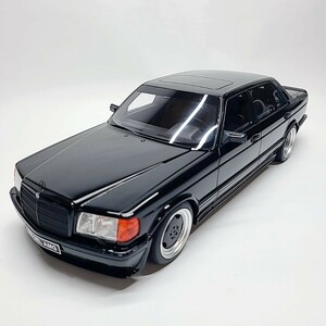 【K1】1/18 OttO models OT297 Mercedes-Benz 560SEL (W126) AMG Black オットー メルセデス ベンツ ブラック