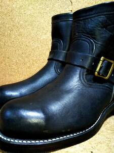 【CHIPPEWA】チペワ 27872 7インチ スチールトゥ エンジニアブーツ 9.5E(27.5cm) 白タグ ブラック 7INCH STEEL TOE ENGINEER BOOTS【美品】