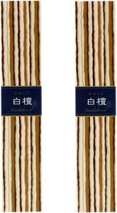 日本香堂(Nippon Kodo) かゆらぎ 白檀 スティック お香 40本入 香立付 ×2個セット