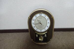棚9・A2005　SEIKO　 セイコー　AM626N　 掛け時計 からくり時計 メロディ時計　現状品